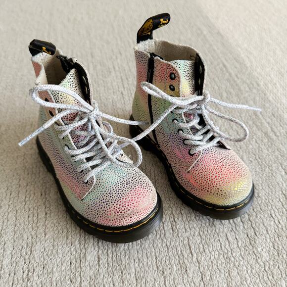 Dr. Martens Kids Iridescent Boots - Picture 9 of 10
